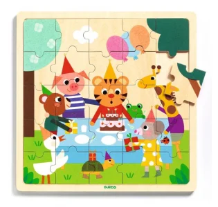 Obrázek k produktu Dřevěné puzzle Narozeninová oslava, 25 dílků