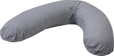 Obrázek k produktu Kojící polštář Tečky 170x35cm šedý