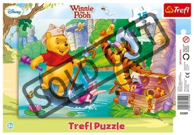 Obrázek k produktu Puzzle Medvídek Pú: Hledání pokladu 15 dílků