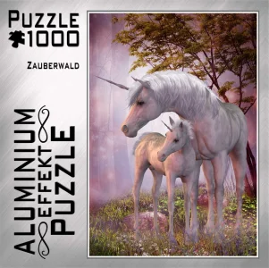 Obrázek k produktu Metalické puzzle Kouzelný les 1000 dílků