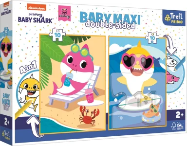 Obrázek k produktu Oboustranné puzzle Baby Shark BABY MAXI 2x10 dílků