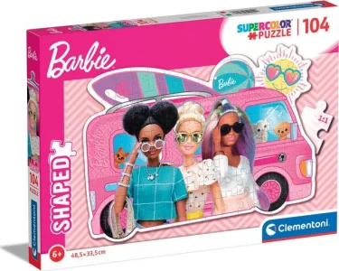 Obrázek k produktu Obrysové puzzle Barbie na výletě 104 dílků
