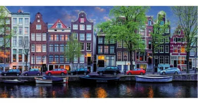 Obrázek k produktu Panoramatické puzzle Amsterdam 636 dílků