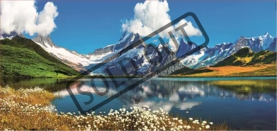 Obrázek k produktu Panoramatické puzzle Bernský hřeben nad jezerem Bachalpsee, Švýcarsko 3000 dílků
