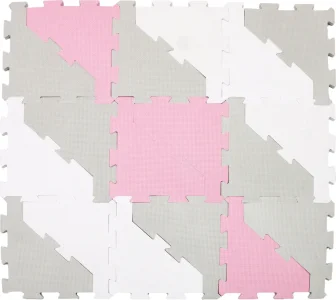 Obrázek k produktu Pěnové puzzle šedá/bílá/růžová