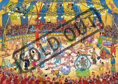 Obrázek k produktu Puzzle JvH Akrobatický cirkus 1000 dílků