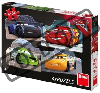 Obrázek k produktu Puzzle Auta 3: Rivalové 4x54 dílků