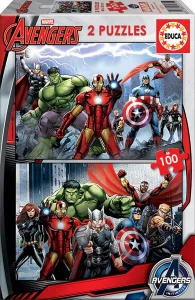 Obrázek k produktu Puzzle Avengers - Sjednocení 2x100 dílků
