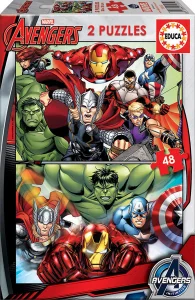 Obrázek k produktu Puzzle Avengers - Sjednocení 2x48 dílků