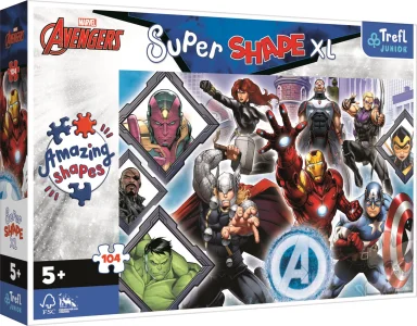 Obrázek k produktu Puzzle Super Shape XL Avengers 104 dílků