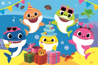 Obrázek k produktu Puzzle Baby Shark: Oslava MAXI 24 dílků