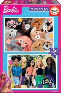 Obrázek k produktu Puzzle Barbie 2x100 dílků