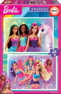 Obrázek k produktu Puzzle Barbie 2x48 dílků