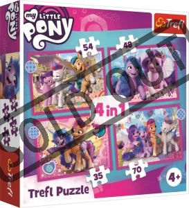 Obrázek k produktu Puzzle My Little Pony: Barevní poníci 4v1 (35,48,54,70 dílků)