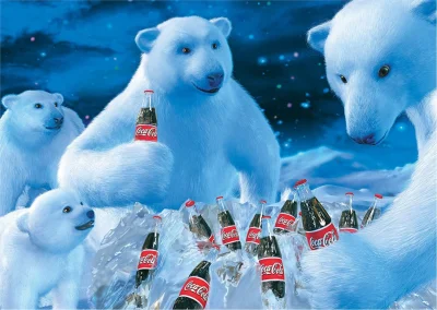 Obrázek k produktu Puzzle Coca Cola Lední medvědi 1000 dílků
