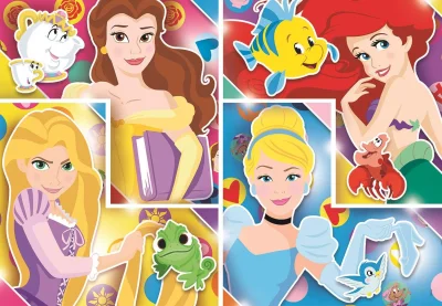 Obrázek k produktu Puzzle Disney princezny: S kamarády 104 dílků
