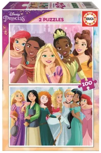 Obrázek k produktu Puzzle Disney princezny 2x100 dílků
