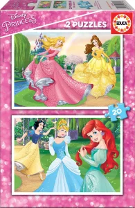 Obrázek k produktu Puzzle Disney princezny 2x20 dílků