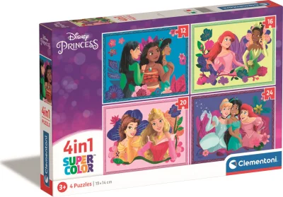 Obrázek k produktu Puzzle Disney princezny 4v1 (12+16+20+24 dílků)