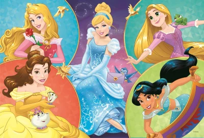 Obrázek k produktu Puzzle Disney princezny: Setkání sladkých princezen 100 dílků