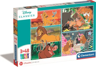 Obrázek k produktu Puzzle Disney: Zvířátka 3x48 dílků