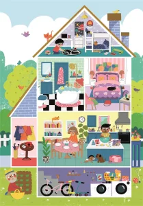 Obrázek k produktu Puzzle Domov sladký domov MAXI 104 dílků
