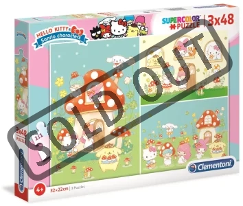 Obrázek k produktu Puzzle Hello Kitty 3x48 dílků