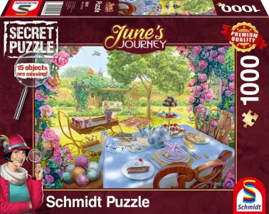 Obrázek k produktu Secret puzzle June's Journey: Čaj v zahradě 1000 dílků