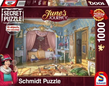 Obrázek k produktu Secret puzzle June's Journey: Ložnice slečny June 1000 dílků