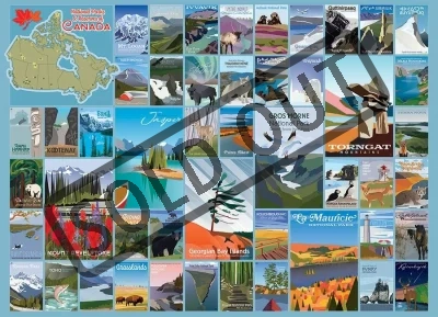 Obrázek k produktu Puzzle Kanadské Národní parky a rezervace 1000 dílků