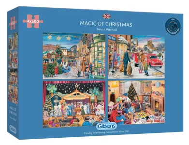 Obrázek k produktu Puzzle Kouzlo Vánoc 4x500 dílků