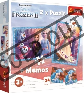 Obrázek k produktu Puzzle Ledové království 2, 30+48 dílků + pexeso
