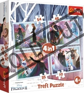 Obrázek k produktu Puzzle Ledové království 2, 4v1 (35,48,54,70 dílků)