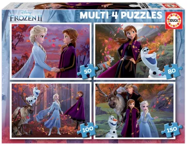 Obrázek k produktu Puzzle Ledové království 2, 4v1 (50,80,100,150 dílků)