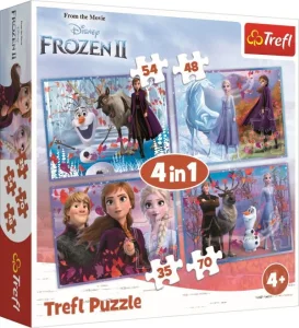 Obrázek k produktu Puzzle Ledové království 2: Cesta do neznáma 4v1 (35,48,54,70 dílků)