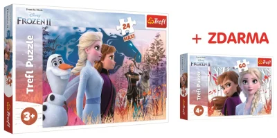 Obrázek k produktu Puzzle Ledové království 2 MAXI 24 dílků + Ledové království 60 dílků Zdarma