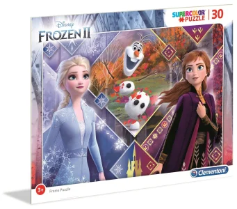 Obrázek k produktu Puzzle Ledové království 2: Sestry s Olafem 30 dílků