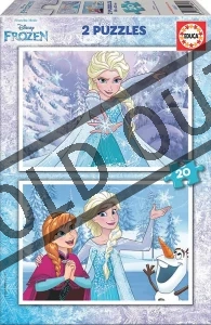 Obrázek k produktu Puzzle Ledové království 2x20 dílků