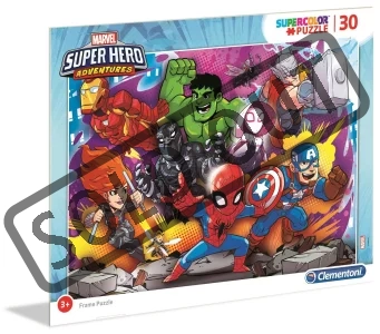 Obrázek k produktu Puzzle Marvel Super Hero Adventures: Spiderman a spol. 30 dílků