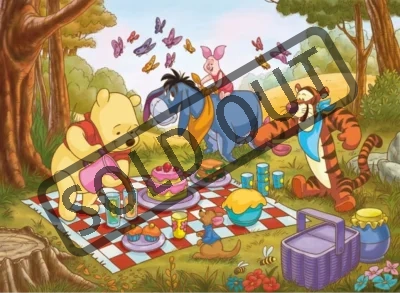 Obrázek k produktu Puzzle Medvídek Pú: Piknik 15 dílků