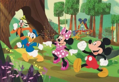 Obrázek k produktu Puzzle Mickey a přátelé MAXI 104 dílků