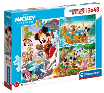 Obrázek k produktu Puzzle Mickey Mouse a přátelé 3x48 dílků