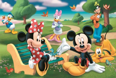 Obrázek k produktu Puzzle Mickey Mouse: Mezi přáteli MAXI 24 dílků