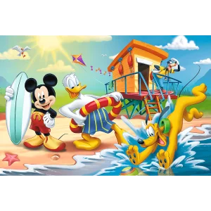 Obrázek k produktu Puzzle Mickey Mouse na pláži 60 dílků