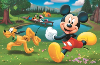 Obrázek k produktu Puzzle Mickey Mouse: U jezera 54 dílků