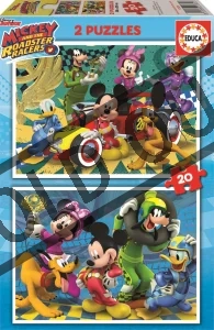 Obrázek k produktu Puzzle Mickey: Závody 2x20 dílků