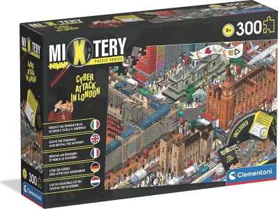 Obrázek k produktu Puzzle MIXTERY Útok hackerů v Londýně 300 dílků