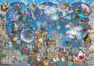 Obrázek k produktu Puzzle Modré vánoční nebe 1000 dílků