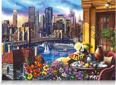 Obrázek k produktu Puzzle Noční město, Brooklyn 2000 dílků