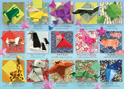 Obrázek k produktu Puzzle Origami zvířátka 500 dílků